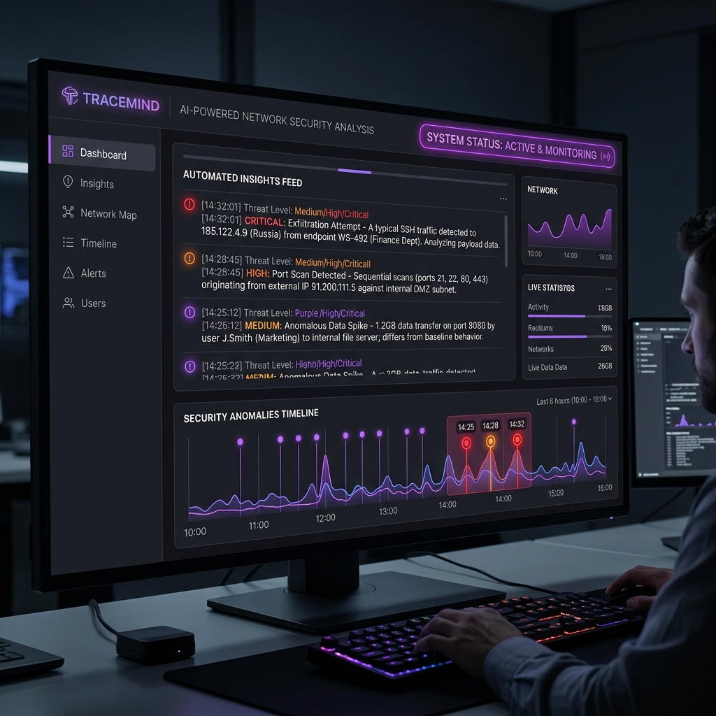 TraceMind AI anomaly analysis screenshot